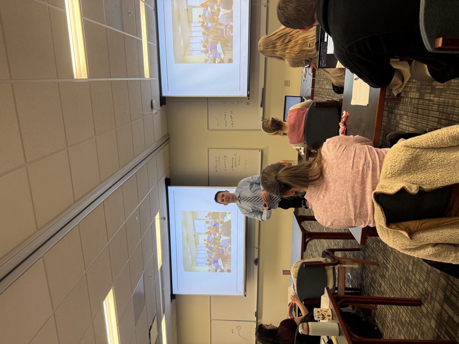 Brian Wallace teaching a room of PA students